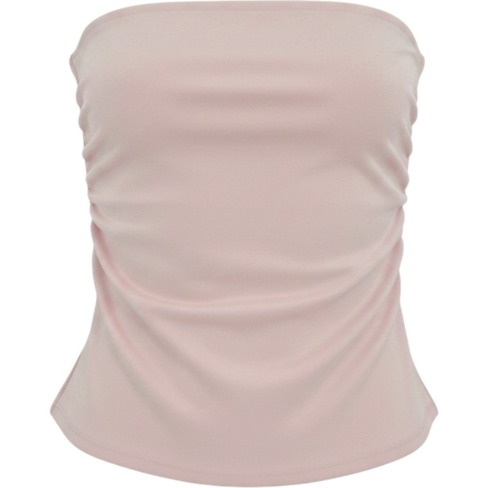 Madden Girl Womens Pink Ruched Side Slit Strapless Tube‎ Top Size Small RN128692